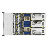 ASUS RS720A-E13-RS8G Socket SP5 Stativ (2U) Sort, Sølv