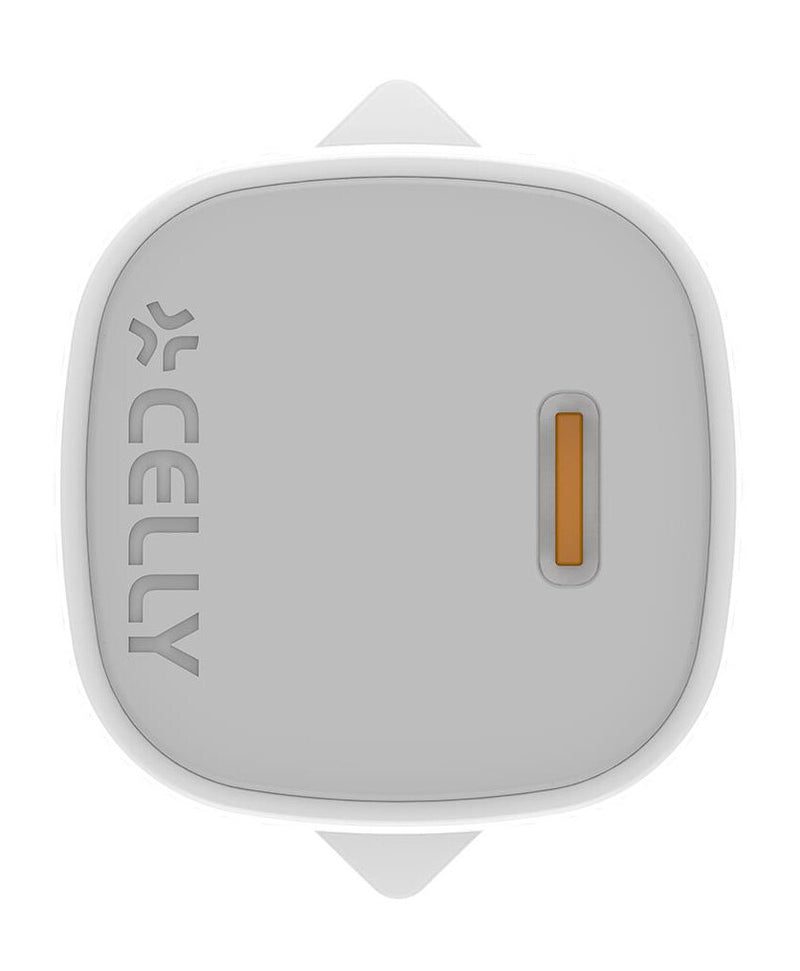 Celly UPTC1USBC45WWH oplader til mobil enhed Smartphone, Tablet Hvid Vekselstrøm Hurtig opladning Indendørs