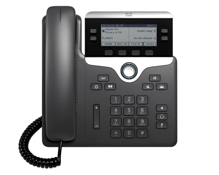 Cisco 7821 IP-telefon Sort, Sølv 2 Linier