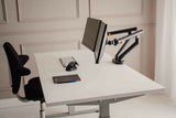 BakkerElkhuizen BE Flexible Dual 88,9 cm (35") Skrivebord Grå
