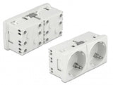 DeLOCK Easy 45 stikkontakt CEE 7/3 Hvid