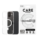 PanzerGlass CARE™ by ® Urban Combat Case Transparent m. Hvid MagSafe iPhone 16 Plus