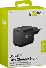 Goobay 79152 oplader til mobil enhed Universel Sort Vekselstrøm Hurtig opladning Indendørs