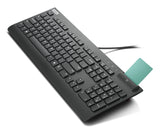 Lenovo Smartcard Wired Keyboard II tastatur Hjemme/kontor USB Finsk, Svensk Sort
