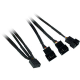 Inter-Tech Argus RGB-Fan Set RS-14 Computerkabinet Ventilator 14 cm Sort