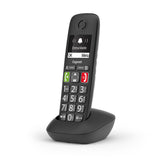 Gigaset E290HX Analog/DECT-telefon Nummervisning Sort