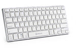 Voxicon Ultra-Slim BT 400 tastatur Bluetooth Nordisk Sølv, Hvid