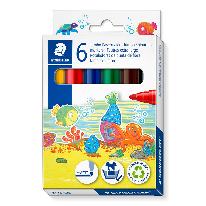 Staedtler 340 C6 filtpen Forskellige farver 1 stk