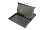 Digitus DS-72220-6GE rack-konsol 43,2 cm (17") 1920 x 1080 pixel Sort 1U
