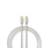 Nedis CCTB60700AL20 USB-kabel USB 2.0 2 m USB C 0,48 Gbit/sek. Aluminium