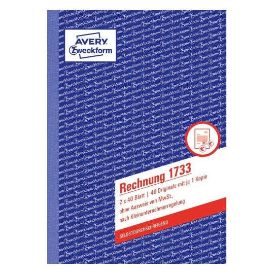 Avery 1733 forretningsformular