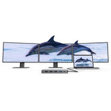 ALOGIC DUCDDV3V2 dockingstation Ledningsført USB 3.2 Gen 1 (3.1 Gen 1) Type-A + Type-C Grå