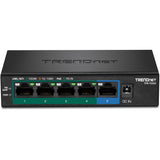 Trendnet TPE-TG52 netværksswitch Ikke administreret Gigabit Ethernet (10/100/1000) Strøm over Ethernet (PoE) Sort