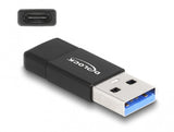 DeLOCK 60001 kabel kønsskifter USB A USB C Sort