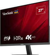 Viewsonic VA VA2708-4K-HD computerskærm 68,6 cm (27") 3840 x 2160 pixel 4K Ultra HD LED Sort
