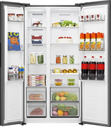 Hisense RS3P558NEFC side-by-side køle-fryseskab Fritstående 544 L Sort