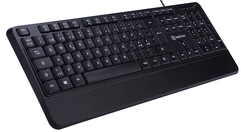 Voxicon DK-201W tastatur Kontor USB QWERTY Nordisk Sort