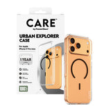 PanzerGlass CARE™ by ® Urban Explorer Case Transparent m. Sort MagSafe iPhone 17 Pro Max