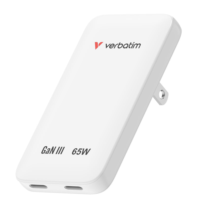 Verbatim 30281 oplader til mobil enhed Universel Hvid Vekselstrøm Hurtig opladning Indendørs