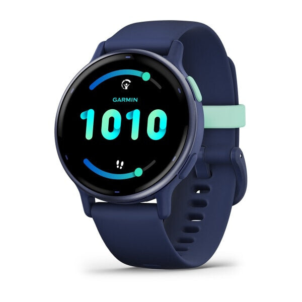 Garmin Vivoactive 5 3,05 cm (1.2") AMOLED 42 mm Digital 390 x 390 pixel Berøringsskærm Blå Wi-Fi GPS (satellit)
