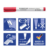 Staedtler Lumocolor whiteboard compact 341 speedmarker 4 stk