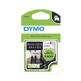 DYMO D1 højtydende fleksible nylonetiketter | Ægte | 12 mm x 3,5 m rulle | Sort tekst på hvid | Selvklæbende etiketter til LabelManager mærkemaskiner