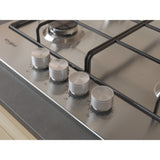 Whirlpool TGML 650 IX Rustfrit stål Indbygget 58 cm Gaskomfur 4 zone(s)