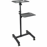 StarTech.com ADJPROJCART multimedie vogn & stand Sort Projektør Multimedia stand