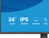 iiyama ProLite XB2493HSU-B1 computerskærm 60,5 cm (23.8") 1920 x 1080 pixel Fuld HD LED Sort