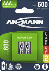Ansmann 1311-0022 husholdningsbatteri Genopladeligt batteri AAA Nikkel-Metalhydrid (NiMH)