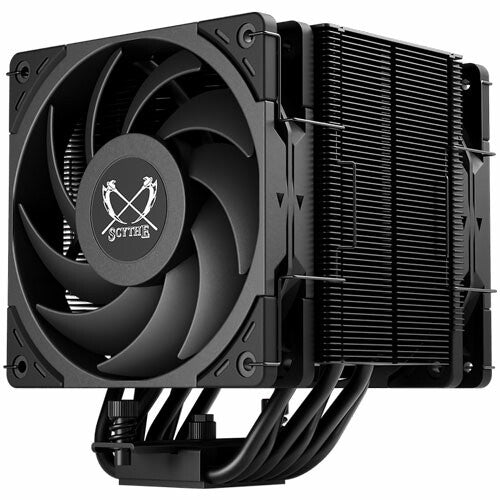 Scythe Mugen 6 Dual Fan Black Edition Processor Ventilator 12 cm Sort 1 stk