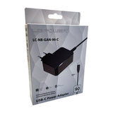 LC-Power LC-NB-GAN-90-C oplader til mobil enhed Laptop Sort Vekselstrøm Indendørs