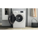 Whirlpool FFWDD1076258B vaskemaskine - tørretumbler Fritstående Front-læsning Hvid