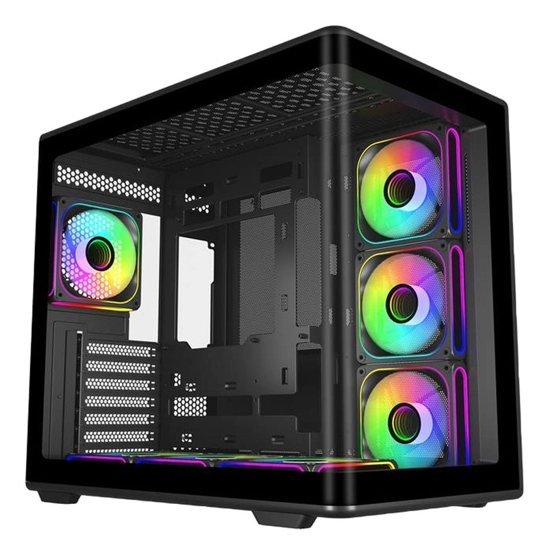 Cooler Master Elite 600 Midi Tower Sort, Transparent