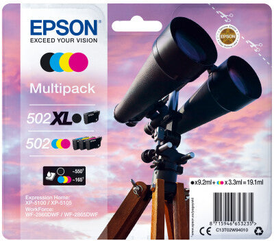 Epson Multipack 4-colours 502 XL Black/Std. CMY