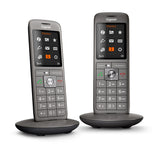 Gigaset CL660HX Duo Analog/DECT-telefon Nummervisning Anthracit