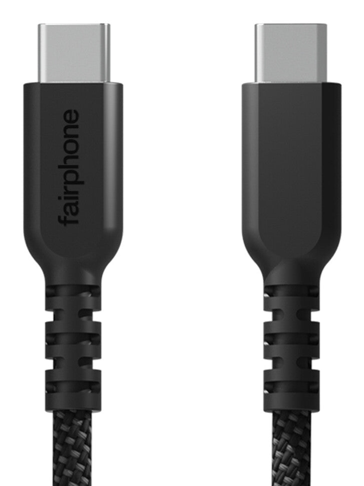 Fairphone ACCABL-2CC-WW1 USB-kabel USB 2.0 1 m USB C 0,48 Gbit/sek. 240 W Sort