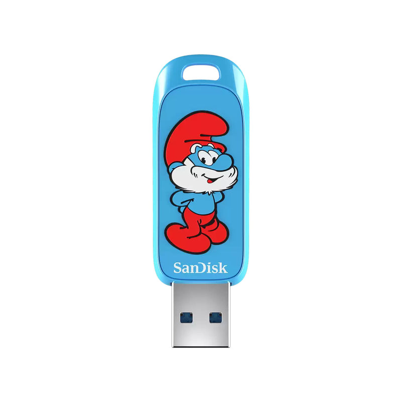 SanDisk Smurfs USB-nøgle 128 GB USB Type-A 3.2 Gen 1 (3.1 Gen 1) Blå