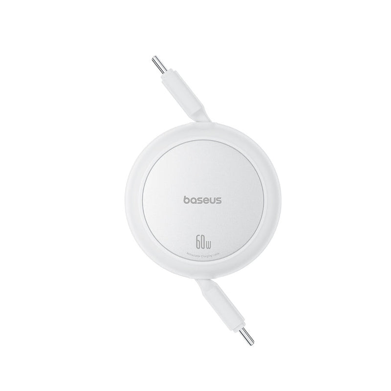 Baseus Free2Pull USB-kabel 1 m USB C 0,48 Gbit/sek. 60 W Hvid