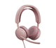 Logitech Zone Wired 2 Headset Ledningsført Opkald/musik USB Type-C / USB Type-A Rose