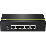 Trendnet TPE-S50 netværksswitch Ikke administreret L2 Fast Ethernet (10/100) Strøm over Ethernet (PoE) Sort