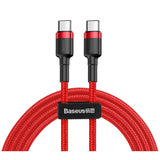 Baseus CATKLF-G09 USB-kabel 1 m USB C Sort, Rød