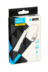 iBox IUH3FAS interface hub USB 3.2 Gen 1 (3.1 Gen 1) Type-A 5000 Mbit/s Hvid