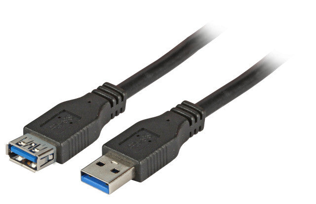 EFB Elektronik K5237.5 USB-kabel USB 3.2 Gen 1 (3.1 Gen 1) 5 m USB A Sort