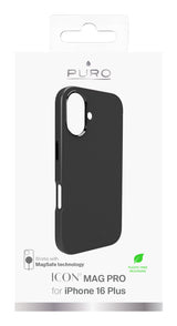 PURO Icon Mag Pro mobiltelefon etui 17 cm (6.7") Cover Sort