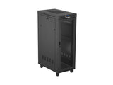 Lanberg FF01-6032-23BL stativ 32U Fritstående reol Sort