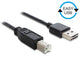 DeLOCK 3m USB 2.0 A - B m/m USB-kabel USB A USB B Sort