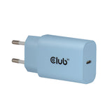 CLUB3D CAC-3022 oplader til mobil enhed Smartphone, Universel Blå Vekselstrøm Hurtig opladning Indendørs
