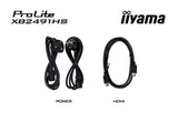iiyama ProLite XB2491HS-B1 computerskærm 60,5 cm (23.8") 1920 x 1080 pixel Fuld HD LCD Sort