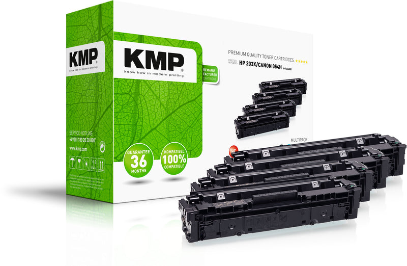 KMP MULTIPACK H-T246VX tonerpatron 4 stk Kompatibel Sort